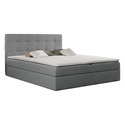 Boxspringová postel, 180x200, sivá, KAMILIA