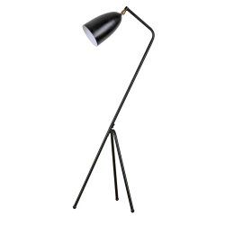 Stojacia lampa, čierny kov, CINDA TYP 23 YF6250-B