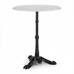 Blumfeldt Patras, bistro stôl, mramorová doska stola, Ø 60 cm, liatina, noha-stojan
