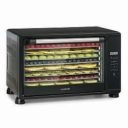 Klarstein Mega Jerky, automatická sušička potravín, 650 W, 35-80°C, dotykový LCD displej, 8 poschodí, čierna