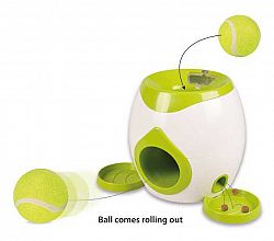 Flamingo interaktivní hračka na pamlsky s tenisovým míčkem pro psy 29 x 19 x 18 cm