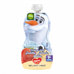 Hami Disney Frozen Olaf ovocno-zeleninová kapsička Jablko Jahoda Banán 110 g