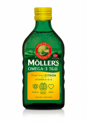 Möller's Omega 3 rybí olej citrón 250 ml